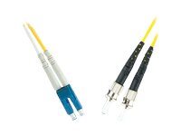 MicroConnect - Nätverkskabel - LC enkelläge (hane) till ST enkelläge (hane) - 3 m - fiberoptisk - 9 / 125 mikrometer - OS1 - gul