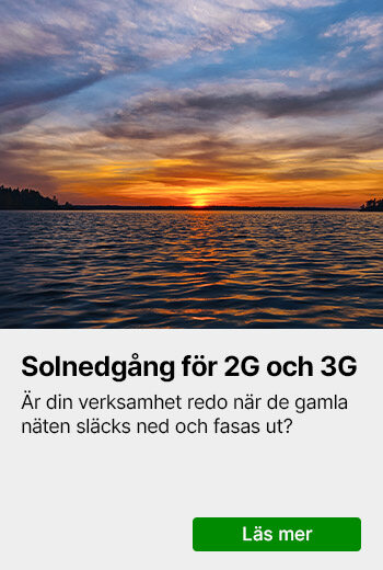 Solnedgång för 2G och 3G