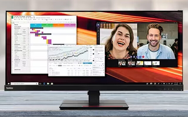 Skärmar 34 tum och uppåt