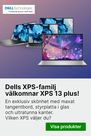 Dells XPS-familj välkomnar XPS 13 plus