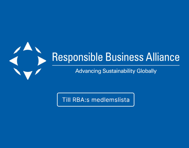 Länk till Responsible Business Alliance (RBA) medlemmar