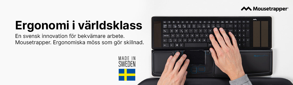Mousetrapper - Musalternativet som förebygger smärta vid bildskärmen