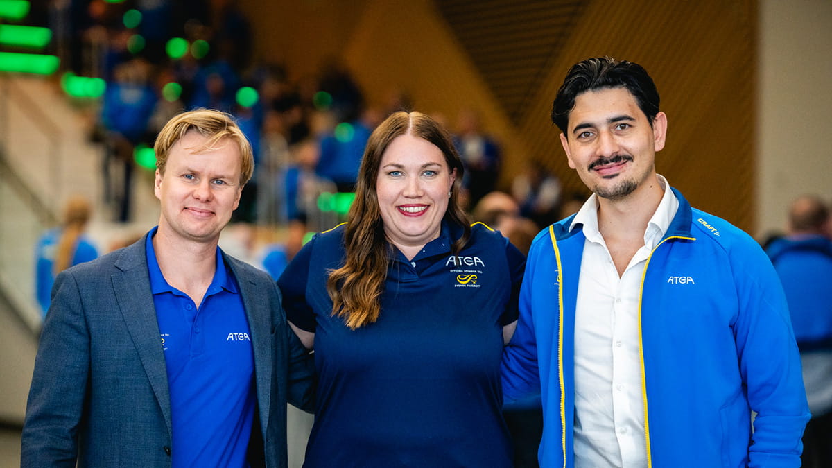 Jakob Ingvarsson, Evelyn Strömberg och Ahmad Jarraho