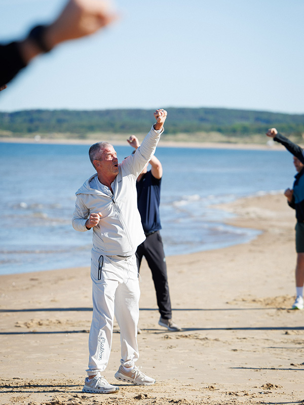 Morgonträning med Jesper Parnevik