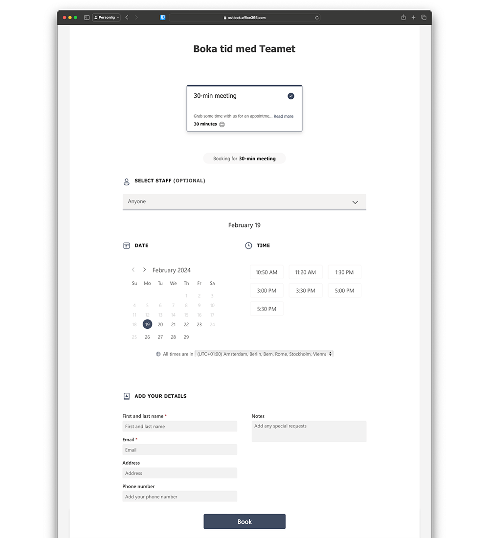 microsoft bookings boka