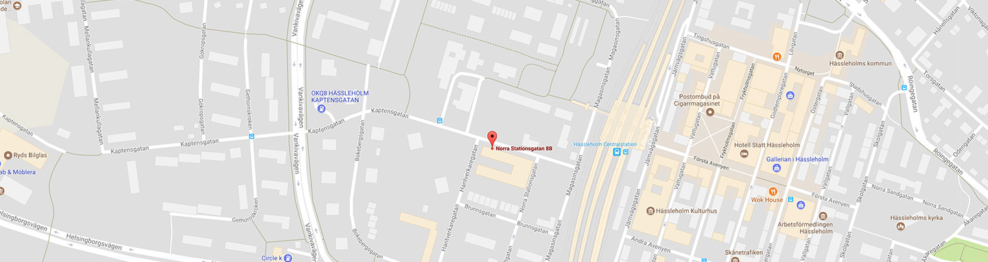 Hitta till vårt kontor i Hässleholm