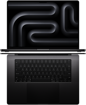 Flera bärbara MacBook Pro-datorer som visar upp den stora skärmen och den slimmade konstruktionen