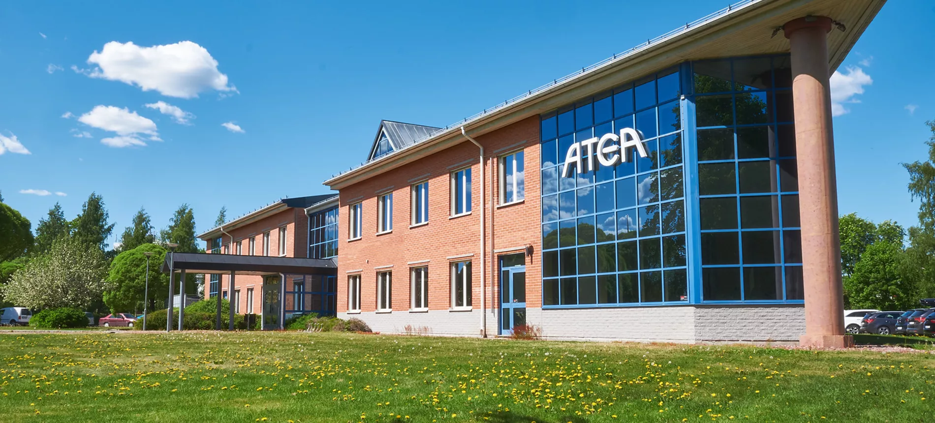 Utsidan av Ateas kontor i Borlänge