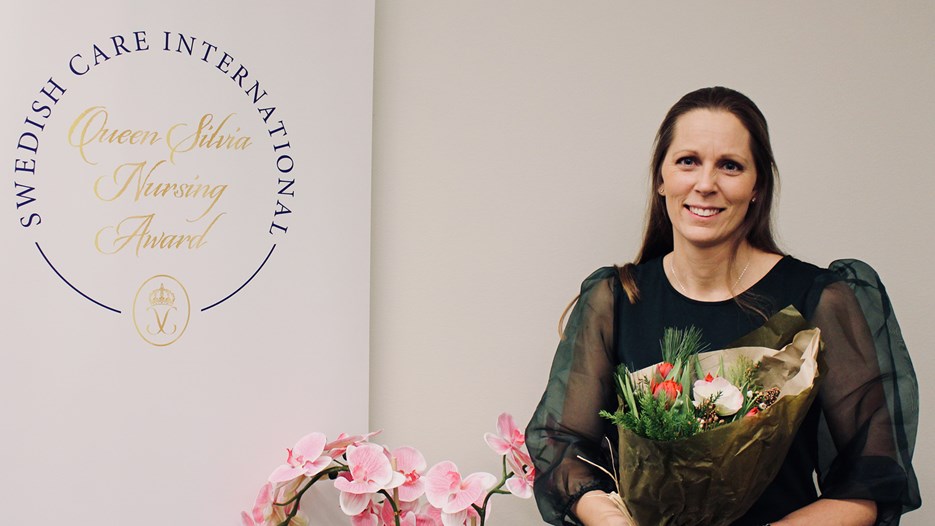 Caroline Bjarnevi belönas med Queen Silvia Nursing Award