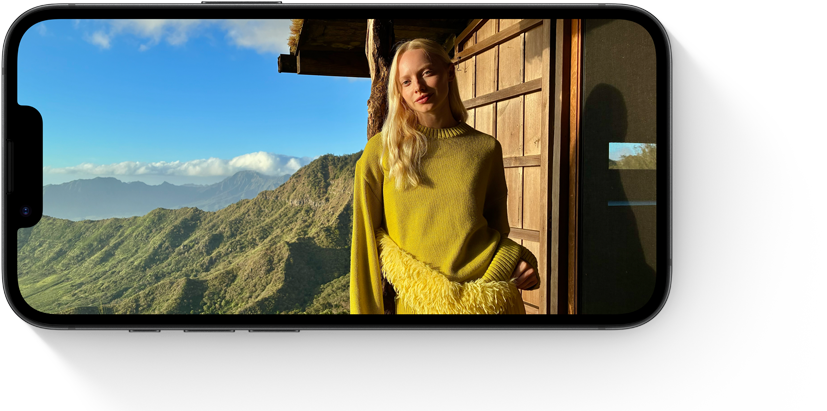 iPhone 17e, sedd framifrån, Super Retina XDR-skärm