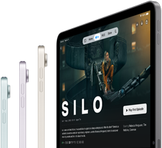 iPad Air visar streaming med blixtsnabb trådlös anslutning