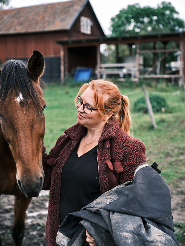 Sofie med en häst