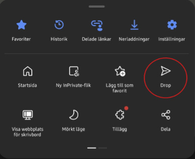Edge drop mobil