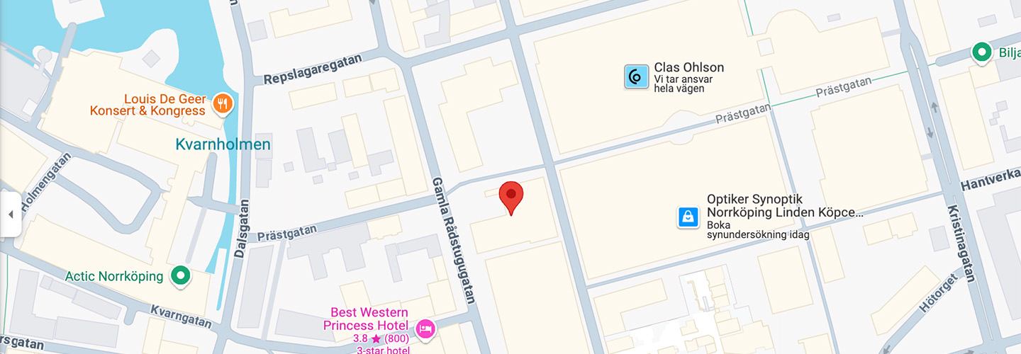 Hitta till vårt kontor i Norrköping