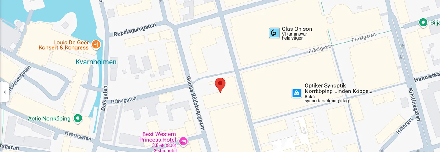 Hitta till vårt kontor i Norrköping